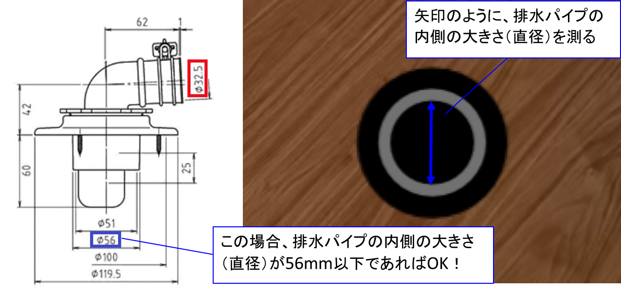 排水溝径２