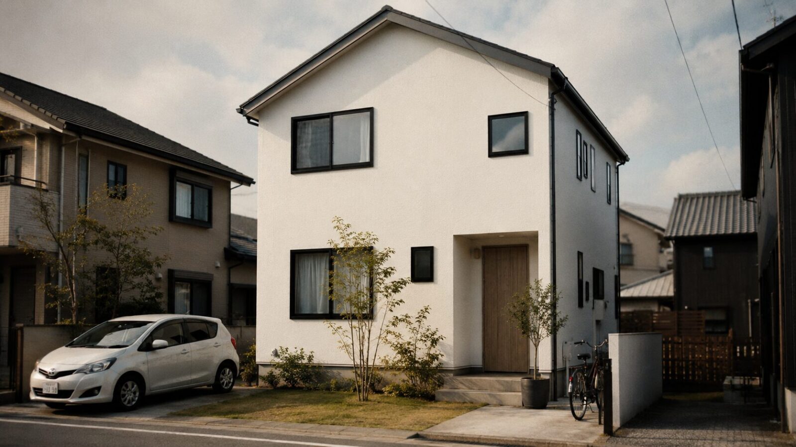 フランチャイズ・ローコスト系の白い規格住宅